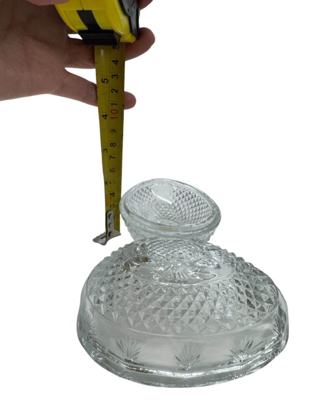 aTiara Exclusives by Fostoria Crystal Egg Trinket Dish Covered candy EASTER - Picture 8 of 10